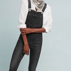 Levi’s premium black skinny overalls